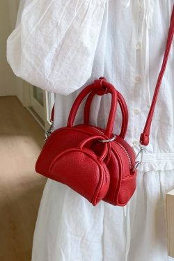 Trendy Women's Red Shoulder Bag - 2025 High-End Commuter Crossbody Pillow Bag for Fashion Lovers