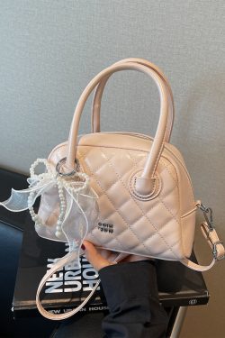 Trendy Women's Silver Handbag - High-End Diamond-Shaped Shoulder Crossbody Bag for Commuter Style 2025 Fashion