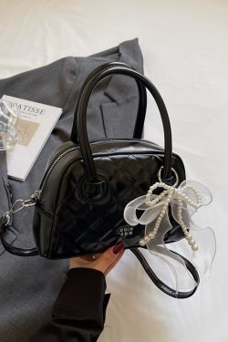 Trendy Women's Silver Handbag - High-End Diamond-Shaped Shoulder Crossbody Bag for Commuter Style 2025 Fashion