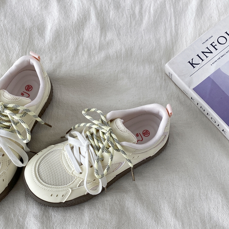 Trendy Yellow Breathable Mesh Sneakers for Women, Summer Sports Casual Shoes, 90s Inspired Non-Collision Style Training Footwear Trendy Yellow Breathable Mesh Sneakers for Women, Summer Sports Casual Shoes, 90s Inspired Non-Collision Style Training Footwear