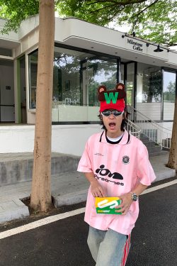 Unisex American Retro Striped Polo T-Shirt - Short Sleeve Sports Jersey Casual Top for Street Style