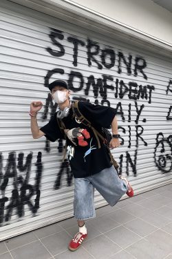 Unisex Cartoon Print Cotton Short-Sleeve T-Shirt - Trendy Loose Fit Round Neck for Couples - Summer 90s Style