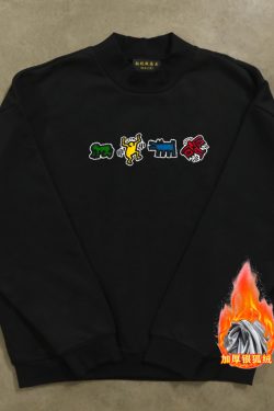 Unisex Harajuku Oversized Sweatshirt for Couples, Hip Hop High Street Style, 380g Heavyweight, Perfect for Streetwear Fashion