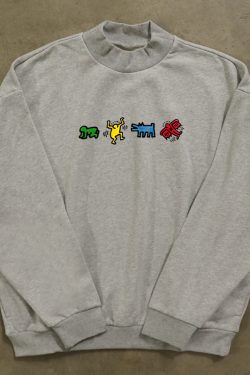 Unisex Harajuku Oversized Sweatshirt for Couples, Hip Hop High Street Style, 380g Heavyweight, Perfect for Streetwear Fashion