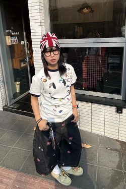 Unisex Smiley Face Printed Short-Sleeve T-Shirt - Casual Summer Base Layer in American Style, Perfect for 90s and Y2K Fashion