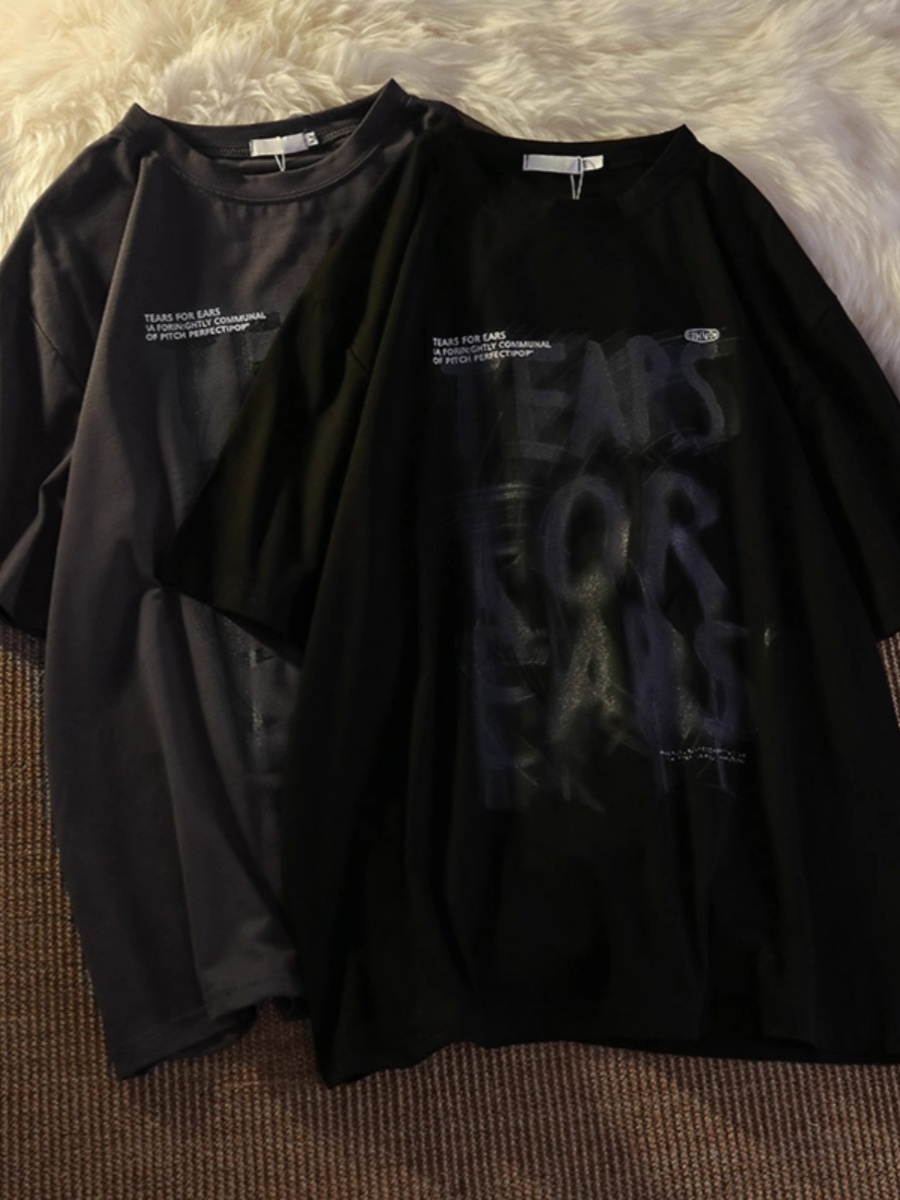 Unisex Vintage Pure Cotton Short Sleeve T-Shirt, Plus Size, Loose Fit, Versatile High Street Trendy Couple Top Unisex Vintage Pure Cotton Short Sleeve T-Shirt, Plus Size, Loose Fit, Versatile High Street Trendy Couple Top