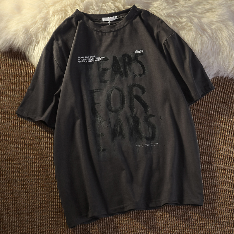 Unisex Vintage Pure Cotton Short Sleeve T-Shirt, Plus Size, Loose Fit, Versatile High Street Trendy Couple Top Unisex Vintage Pure Cotton Short Sleeve T-Shirt, Plus Size, Loose Fit, Versatile High Street Trendy Couple Top