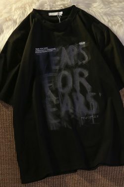 Unisex Vintage Pure Cotton Short Sleeve T-Shirt, Plus Size, Loose Fit, Versatile High Street Trendy Couple Top