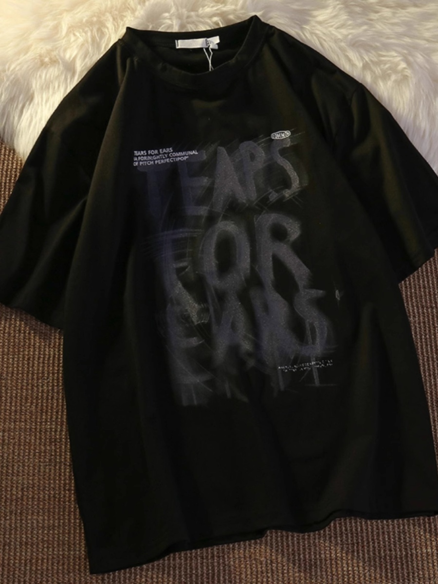 Unisex Vintage Pure Cotton Short Sleeve T-Shirt, Plus Size, Loose Fit, Versatile High Street Trendy Couple Top Unisex Vintage Pure Cotton Short Sleeve T-Shirt, Plus Size, Loose Fit, Versatile High Street Trendy Couple Top