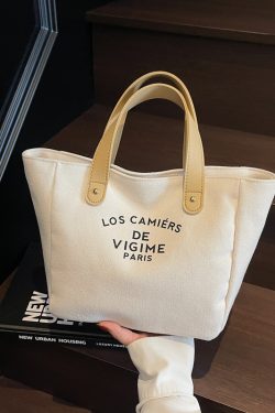 Versatile Handheld Canvas Tote Bag for Women - Large Capacity Summer Commuting Bucket Bag, Perfect for Work and Everyday Use