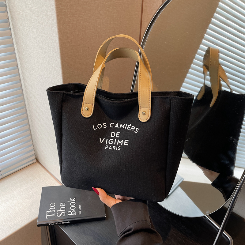 Versatile Handheld Canvas Tote Bag for Women - Large Capacity Summer Commuting Bucket Bag, Perfect for Work and Everyday Use Versatile Handheld Canvas Tote Bag for Women - Large Capacity Summer Commuting Bucket Bag, Perfect for Work and Everyday Use