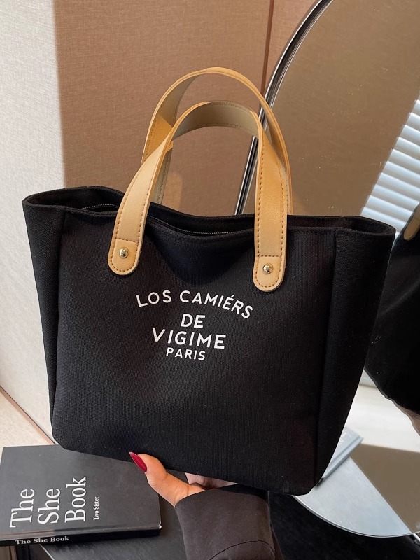 Versatile Handheld Canvas Tote Bag for Women - Large Capacity Summer Commuting Bucket Bag, Perfect for Work and Everyday Use Versatile Handheld Canvas Tote Bag for Women - Large Capacity Summer Commuting Bucket Bag, Perfect for Work and Everyday Use