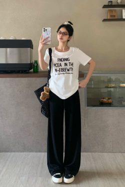 Versatile High Waist Slim Straight Casual Pants for Women - Summer Narrow Long Trousers for Effortless Style