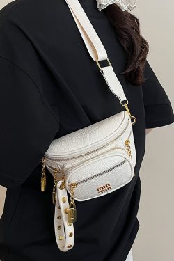 Versatile Korean-Style Wide-Strap Crossbody Saddle Bag for Women - High-End Fashionable Travel Bag for Summer 2025