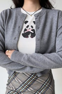 Versatile Long Sleeve Knitted Cardigan Sweater for Women - European and American Retro Solid Color Style