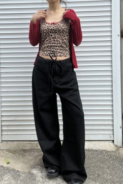 Versatile Loose Fit Wide-Leg Sweatpants with Drawstring - Solid Color, Thin Fabric, Floor-Length, Straight-Leg Style for Women