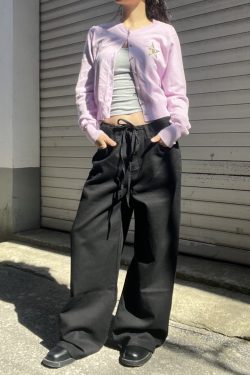 Versatile Loose Fit Wide-Leg Sweatpants with Drawstring - Solid Color, Thin Fabric, Floor-Length, Straight-Leg Style for Women