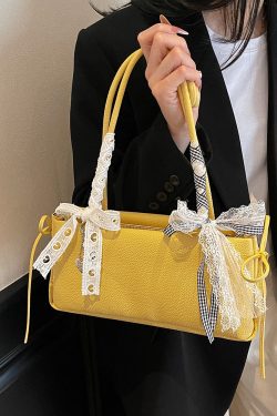 Versatile Minimalist Bow Shoulder Bag for Women - 2025 Summer High-End Commuting Underarm Tote