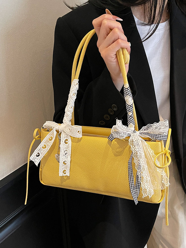 Versatile Minimalist Bow Shoulder Bag for Women - 2025 Summer High-End Commuting Underarm Tote Versatile Minimalist Bow Shoulder Bag for Women - 2025 Summer High-End Commuting Underarm Tote