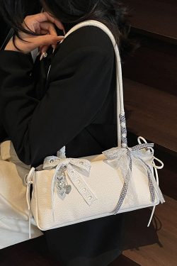 Versatile Minimalist Bow Shoulder Bag for Women - 2025 Summer High-End Commuting Underarm Tote