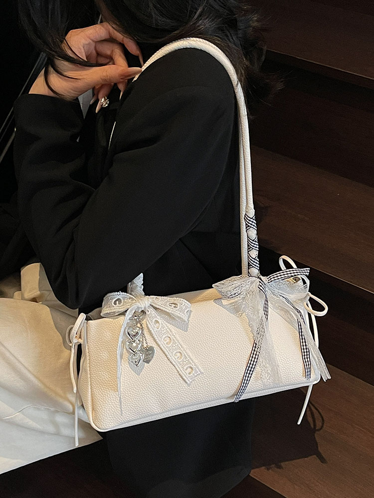 Versatile Minimalist Bow Shoulder Bag for Women - 2025 Summer High-End Commuting Underarm Tote Versatile Minimalist Bow Shoulder Bag for Women - 2025 Summer High-End Commuting Underarm Tote