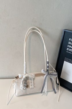 Versatile Minimalist Bow Shoulder Bag for Women - 2025 Summer High-End Commuting Underarm Tote