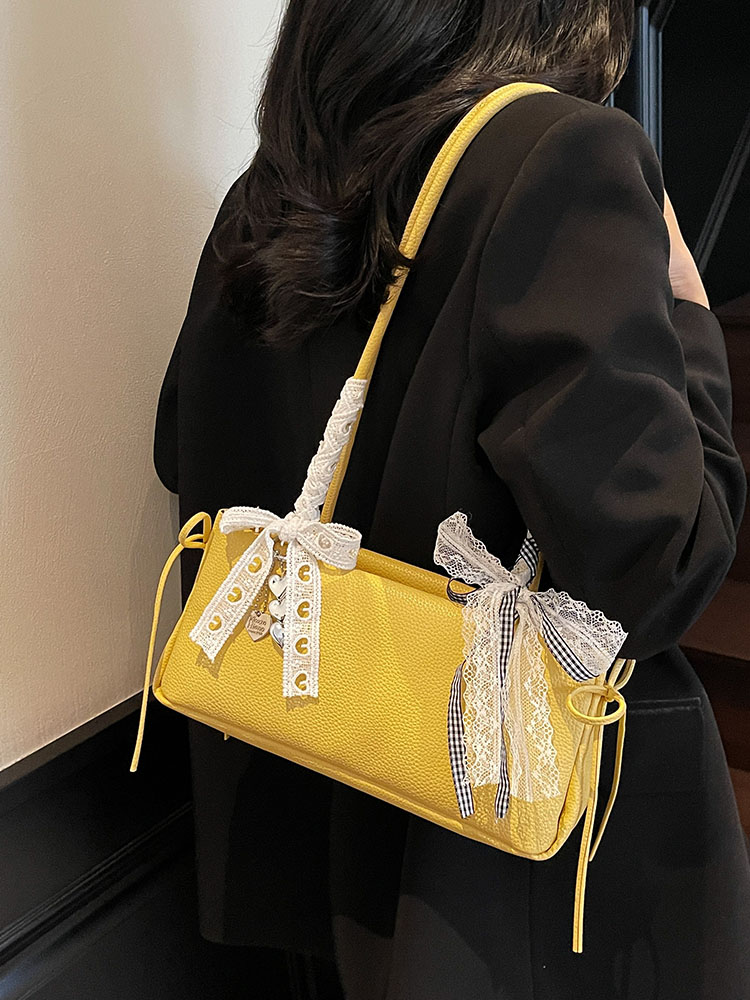 Versatile Minimalist Bow Shoulder Bag for Women - 2025 Summer High-End Commuting Underarm Tote Versatile Minimalist Bow Shoulder Bag for Women - 2025 Summer High-End Commuting Underarm Tote