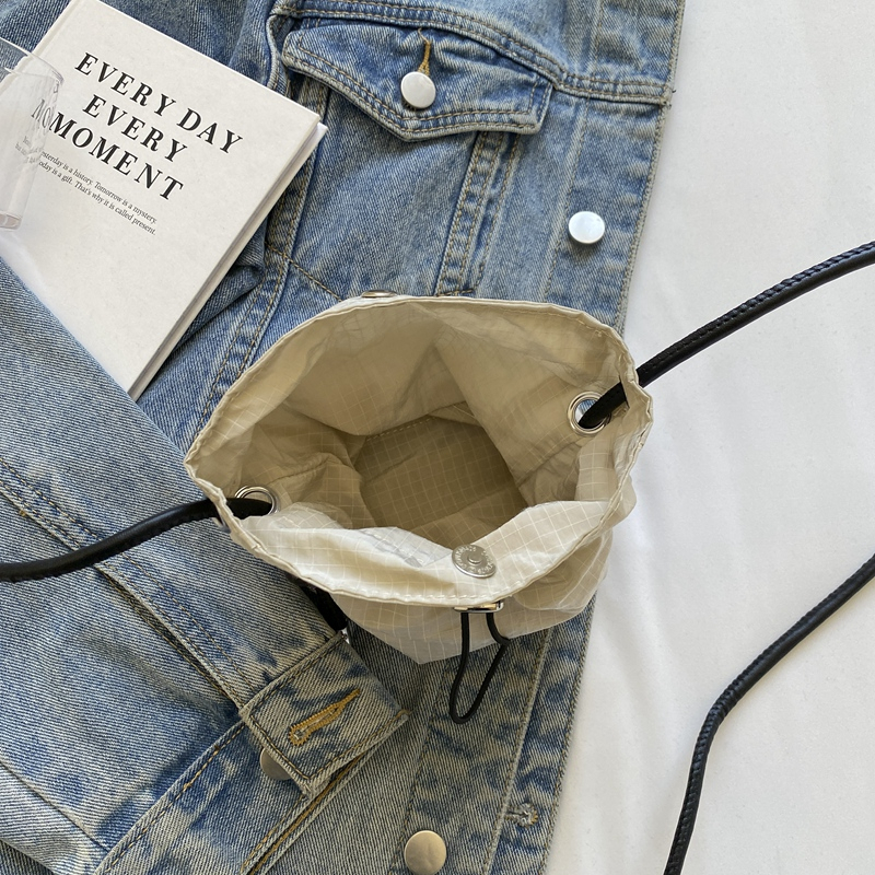 Versatile Nylon Canvas Mini Crossbody Bag - Casual Vertical Phone Bag & Headphone Holder - Trendy Minimalist Shoulder Bag Versatile Nylon Canvas Mini Crossbody Bag - Casual Vertical Phone Bag & Headphone Holder - Trendy Minimalist Shoulder Bag