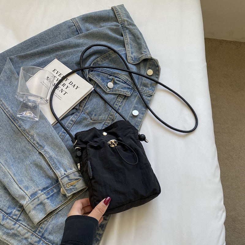 Versatile Nylon Canvas Mini Crossbody Bag - Casual Vertical Phone Bag & Headphone Holder - Trendy Minimalist Shoulder Bag Versatile Nylon Canvas Mini Crossbody Bag - Casual Vertical Phone Bag & Headphone Holder - Trendy Minimalist Shoulder Bag