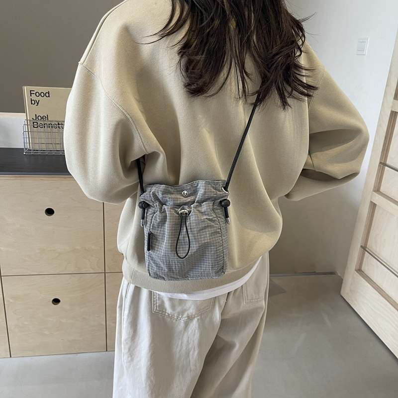 Versatile Nylon Canvas Mini Crossbody Bag - Casual Vertical Phone Bag & Headphone Holder - Trendy Minimalist Shoulder Bag Versatile Nylon Canvas Mini Crossbody Bag - Casual Vertical Phone Bag & Headphone Holder - Trendy Minimalist Shoulder Bag