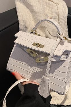 Versatile Retro Crocodile Pattern Crossbody Handbag - Small Square Bag for Spring/Summer 2025, Fashionable Women's Accessory