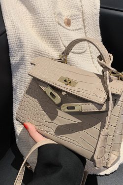 Versatile Retro Crocodile Pattern Crossbody Handbag - Small Square Bag for Spring/Summer 2025, Fashionable Women's Accessory