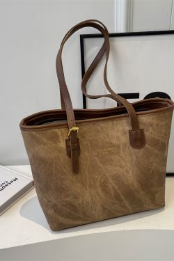 Versatile Single-Shoulder Tote Bag for Women, Large Capacity Commuter Bag, 2025 Spring/Summer Fashion, Stylish for Students