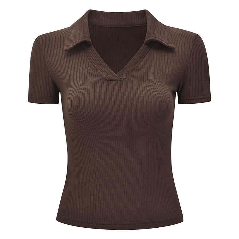 Versatile V-Neck Short Sleeve T-Shirt for Women - Slim Fit, Flattering Design, European American Style, Casual Essential Versatile V-Neck Short Sleeve T-Shirt for Women - Slim Fit, Flattering Design, European American Style, Casual Essential