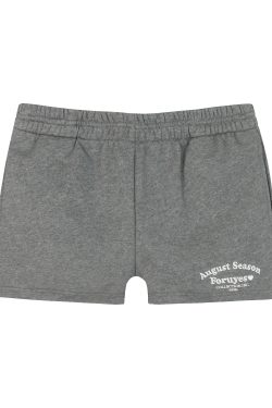 Vintage American Campus Style Casual Shorts with Embroidery - Women's Slim Fit Trendy INS Shorts