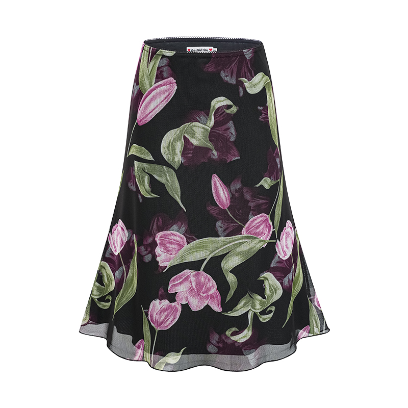 Vintage Floral Fish Tail Skirt for Women - A-line Lace Short Skirt in European and American Style, Perfect for Summer Outfits Vintage Floral Fish Tail Skirt for Women - A-line Lace Short Skirt in European and American Style, Perfect for Summer Outfits