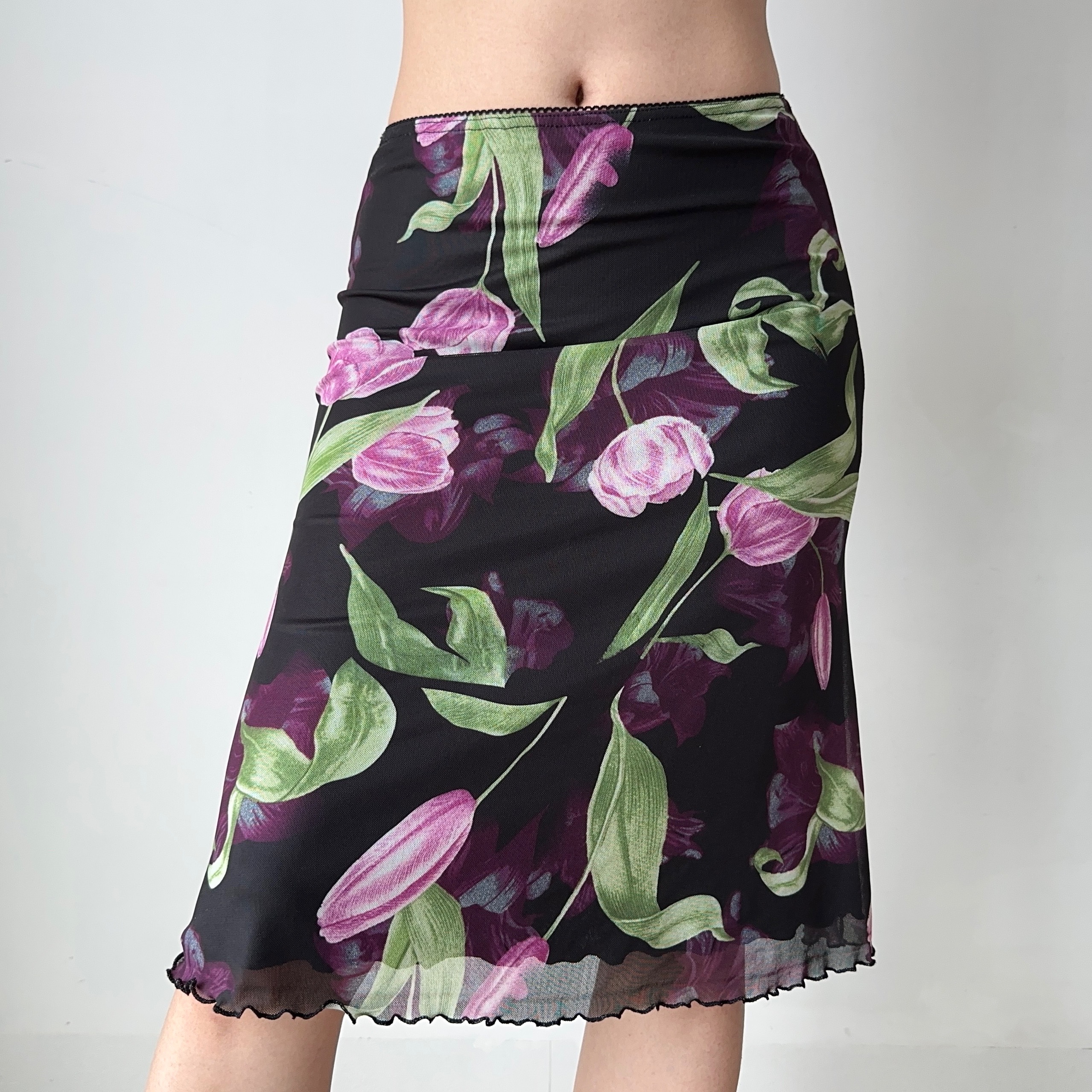 Vintage Floral Fish Tail Skirt for Women - A-line Lace Short Skirt in European and American Style, Perfect for Summer Outfits Vintage Floral Fish Tail Skirt for Women - A-line Lace Short Skirt in European and American Style, Perfect for Summer Outfits