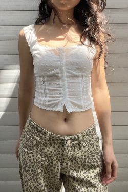 Vintage French Style Waist-Cinching Slim Sexy Square Neck Vest Tank Top for Women - 2025 Trendy Fashion Essential