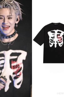 Vintage Washed Distressed Lil Ghost Short-Sleeve T-Shirt for Men and Women, Trendy Couple's Top, Y2K Fashion