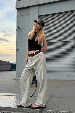 Water-Washed Soft Denim Straight Loose Pants for Men and Women - American Retro Style, Versatile Everyday Streetwear