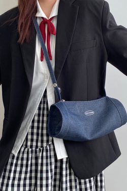 Women's Denim Crossbody Bag - Stylish Underarm Handbag, Niche Design for Sports & Casual Wear, Trendy 2025 Style