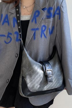 Women's Denim Retro Saddle Bag - Versatile Commuter Crossbody Shoulder Bag for 90s Y2K Style