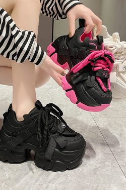 Women's European Station Dad Shoes - 2023 Autumn Short Height Thick-Soled Retro Casual Sports Footwear