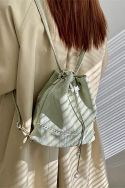 Women's Forest Style High-End Bucket Bag - Multi-Use Shoulder Crossbody Small Backpack for 2025 Niche Fashion