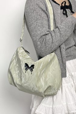 Women's Fresh Retro Tote Bag - Casual Commuting Shoulder Crossbody Bag for 2025, Chic Niche Design