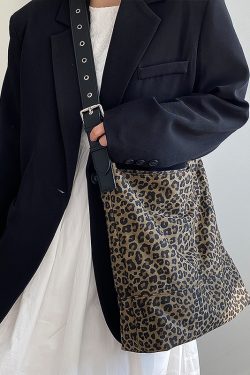 Women's High-End Leopard Print Tote Bag - Large Capacity Spring Summer Shoulder Crossbody Bag for 2025 Fashion