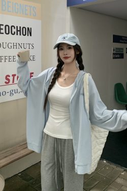 Women's Ice Silk Hooded Sun Protection Shirt - Loose Fit Long Sleeve Summer Jacket with Cool Feeling Design