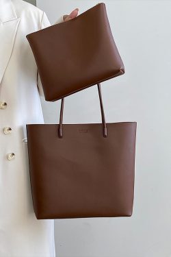 Women's Korean Style Commuter Tote Bag - Large Capacity Shoulder Bag for Spring/Summer 2025 - Trendy Niche Design