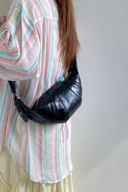 Women's Korean Style Versatile Croissant Horn Bag - High-End Dumpling Shoulder Crossbody Small Bag for 2025 Fashion Trends