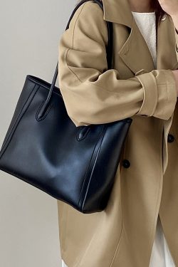 Women's Large Capacity Korean Style Shoulder Tote Bag - Versatile Commuter Design for Spring Summer 2025